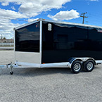 Black Cargo Trailer Front