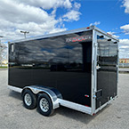 Black Cargo Trailer Rear