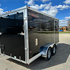 Black Cargo Trailer Rear